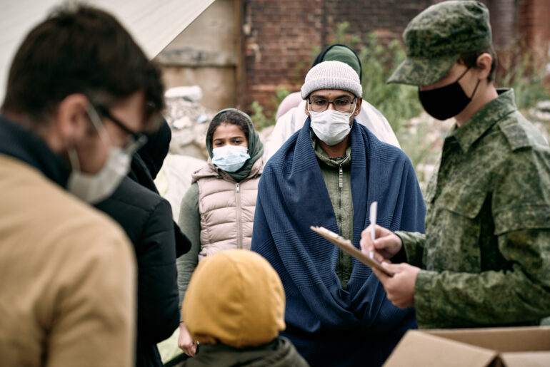 International Migrants Day: 18th December 2021 migrants with mask, international migrants day